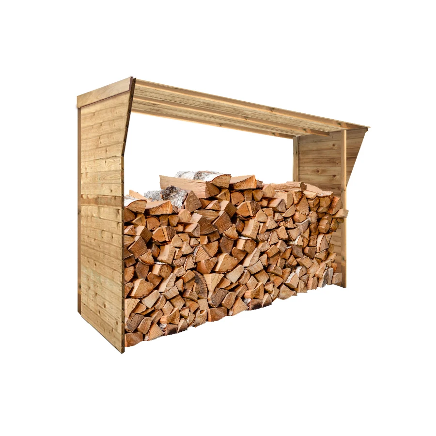 Abri bûches – BOIS – 2,5 stères – EMABRI AB02 .. Abri bûches – BOIS – 2,5 stères – EMABRI AB02 – Image 2