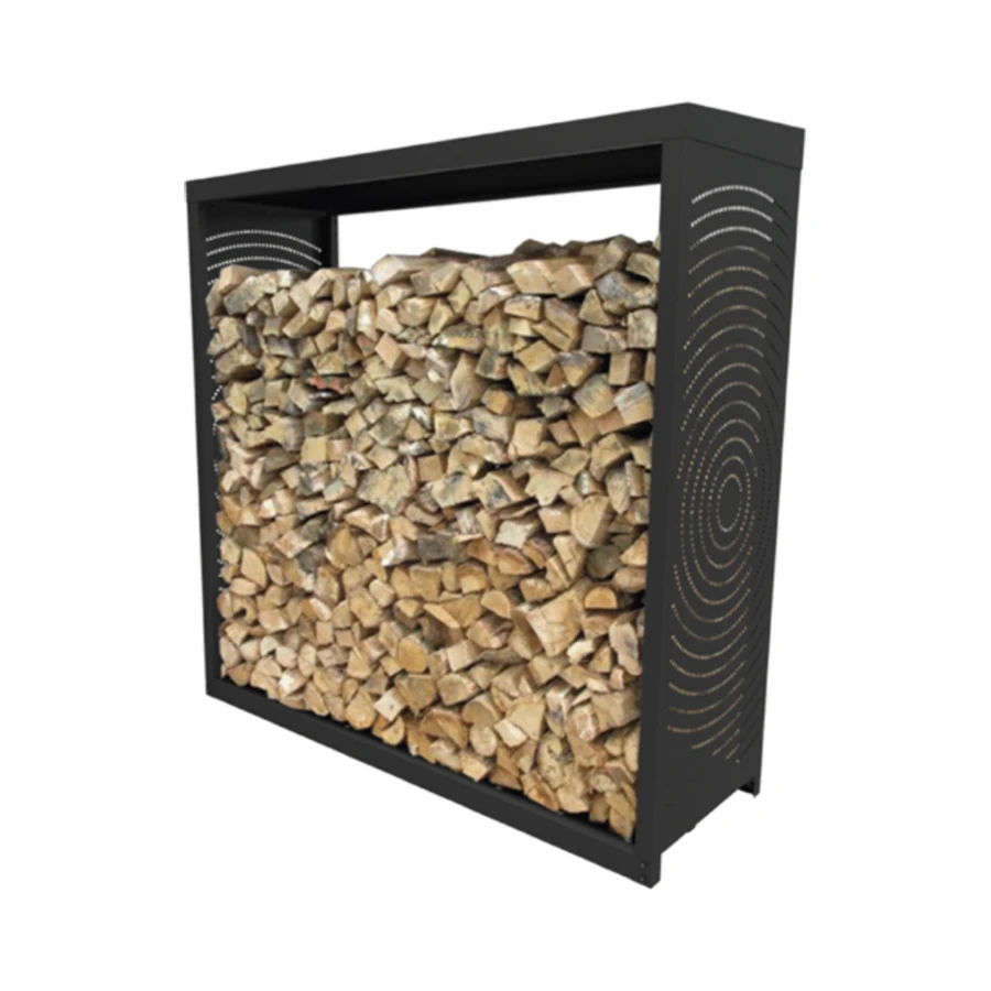 Abri bûches – WOODBOX – NOIR – DIXNEUF .. Abri bûches – WOODBOX – NOIR – DIXNEUF