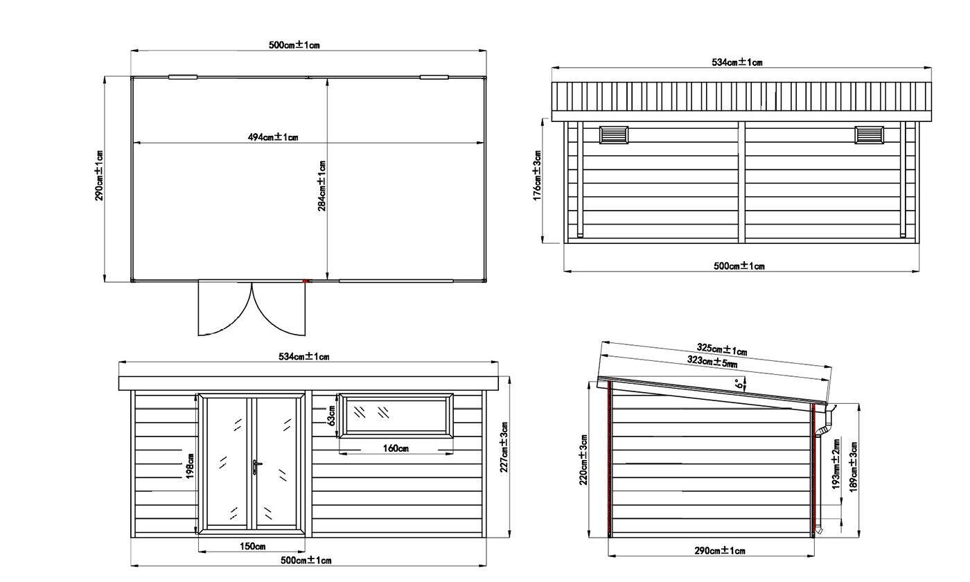 Abri de jardin composite Calais, toit monopente, 5x3m, 15m2 .. Abri de jardin composite Calais, toit monopente, 5x3m, 15m2 – Image 6