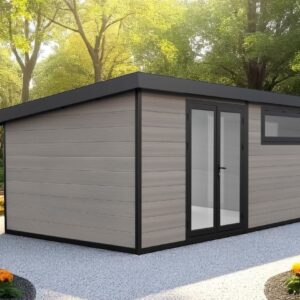Abri de jardin composite Calais, toit monopente, 5x3m, 15m2