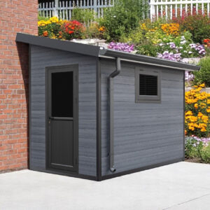 Abri de jardin composite Grasse, toit monopente, 170x290m, 4.93m2