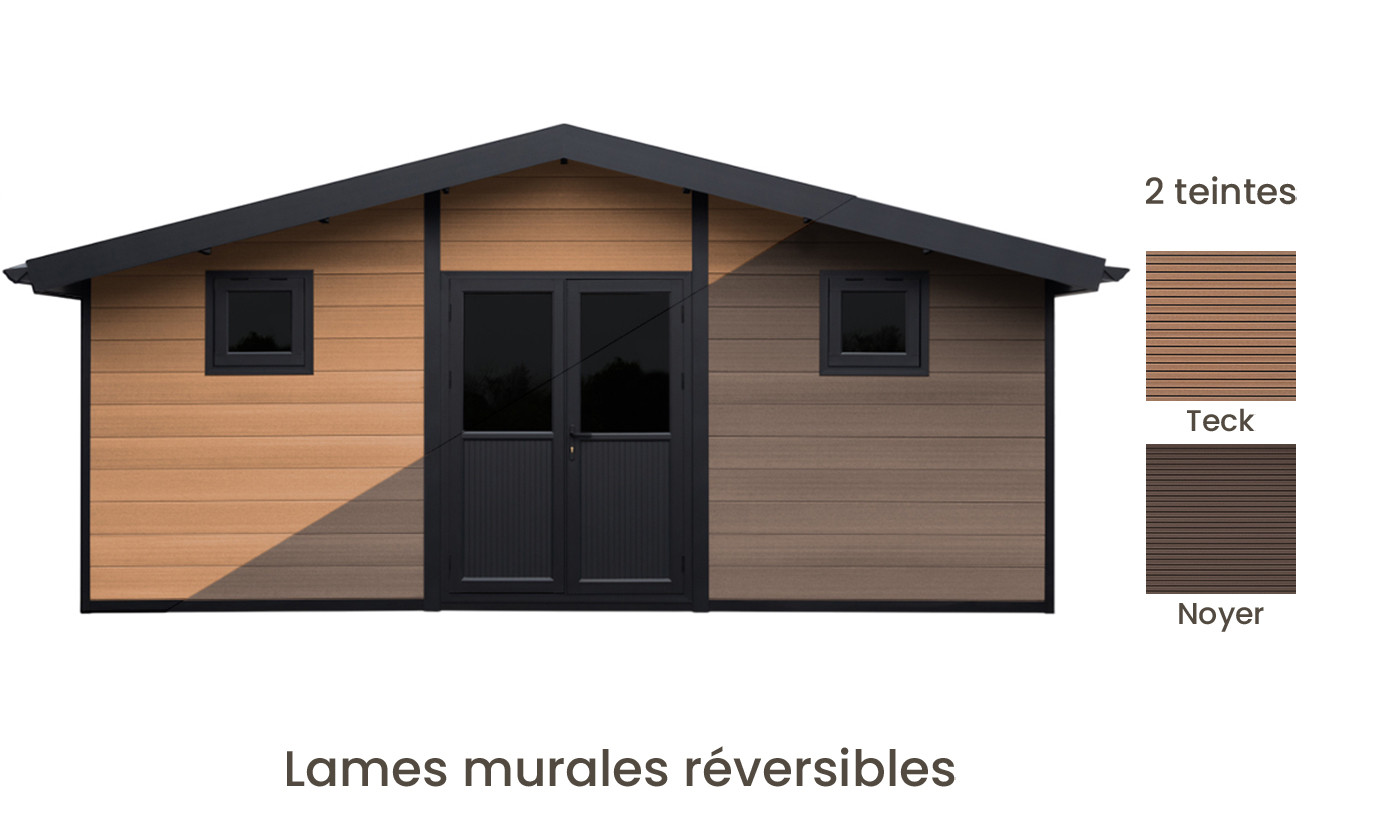 Abri de jardin composite Poitiers, toit 2 pentes, 5.80x2.9m, 16.82m2 ... Abri de jardin composite Poitiers, toit 2 pentes, 5.80x2.9m, 16.82m2 – Image 3