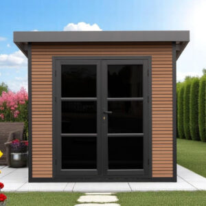 Abri de jardin composite Romans, toit monopente, 2.23x2.23m, 4.97m2