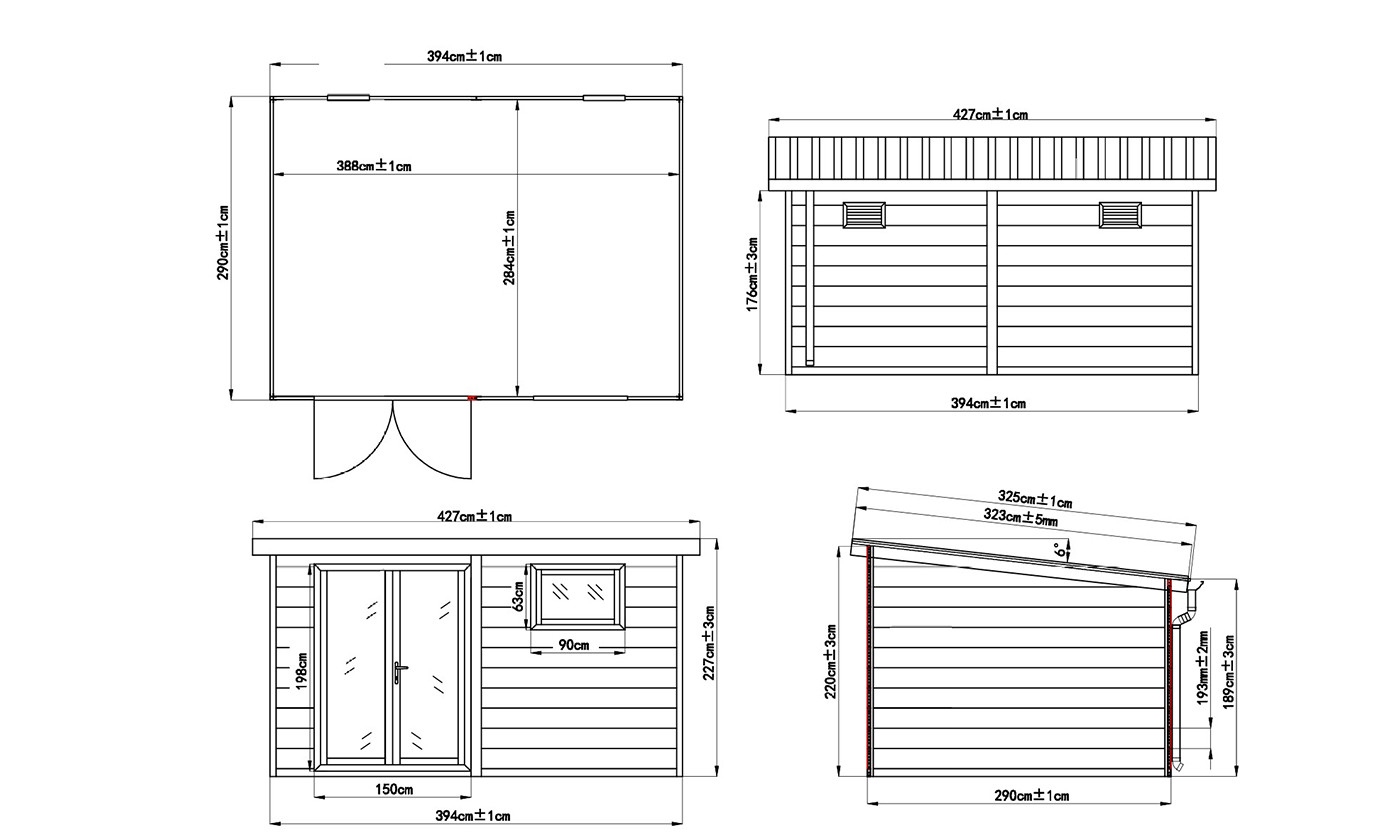 Abri de jardin composite Strasbourg, toit monopente, 4x3m, 12m2 .. Abri de jardin composite Strasbourg, toit monopente, 4x3m, 12m2 – Image 5