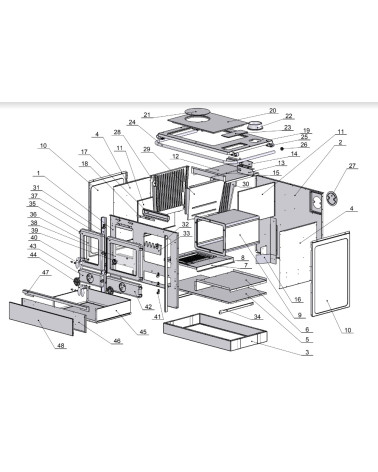 Cuisinière à bois Magnum 107 cm 5 coloris au choix .. Cuisinière à bois Magnum 107 cm 5 coloris au choix – Image 3