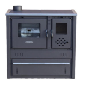 Cuisinière à bois PANONIA anthracite gauche