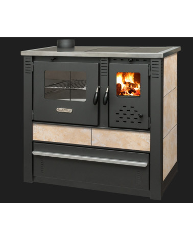 Cuisinière à bois + four PANONIA beige 90 cm Cuisinière à bois + four PANONIA beige 90 cm