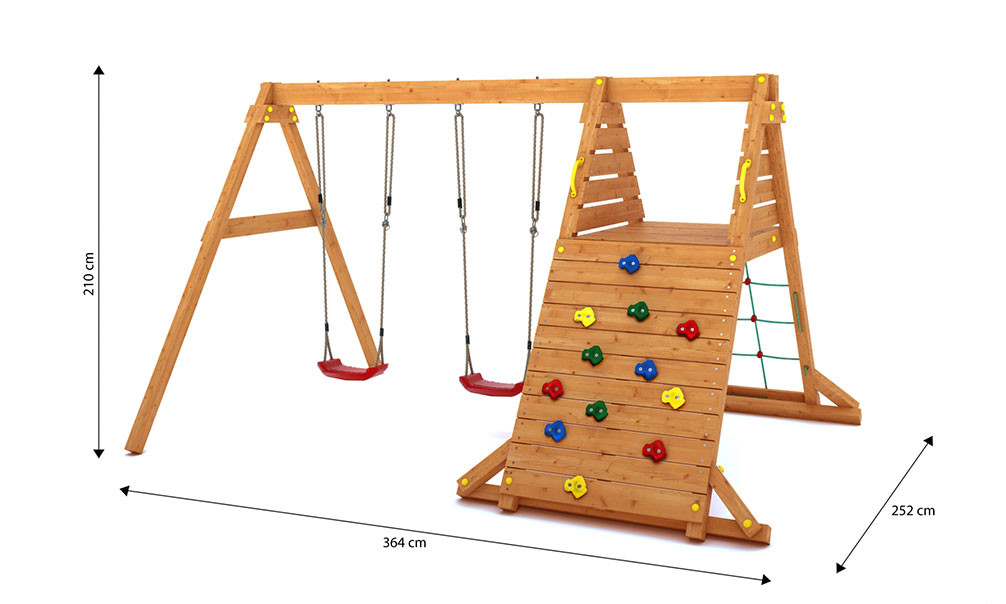 Tour de jeux pour enfants SPIDER KING avec balançoire double .... Tour de jeux pour enfants SPIDER KING avec balançoire double – Image 2