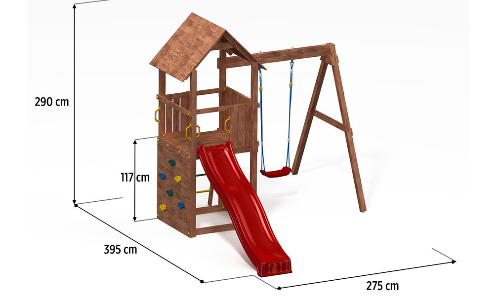 Tour de jeux pour enfants en bois traité autoclave CAROL 2 .... Tour de jeux pour enfants en bois traité autoclave CAROL 2 – Image 2