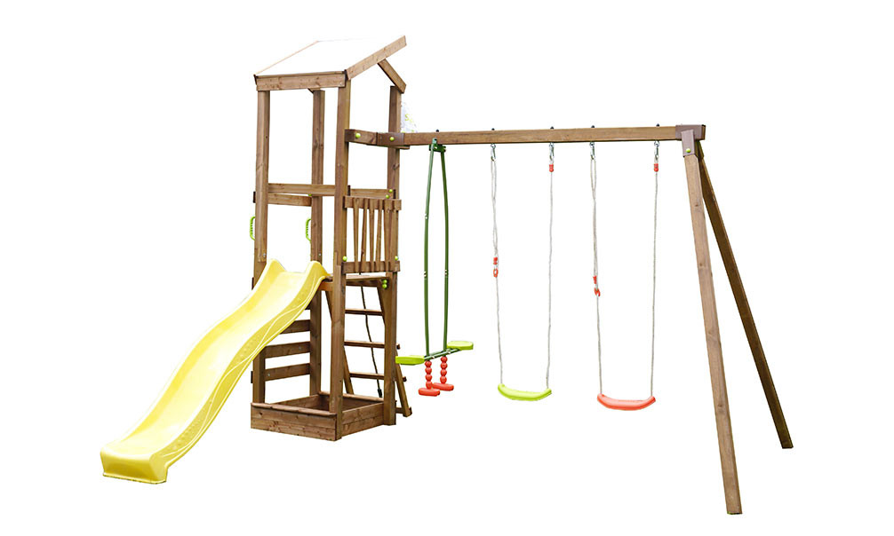 Tour de jeux pour enfants en bois traitée autoclave Féroé Tour de jeux pour enfants en bois traitée autoclave Féroé