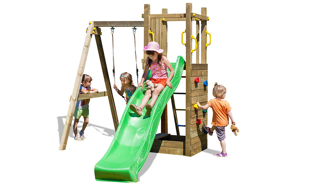 Tour de jeux traitée autoclave FUNNY 3 balançoire 1 siège ..2369 Tour de jeux traitée autoclave FUNNY 3 balançoire 1 siège – Image 6