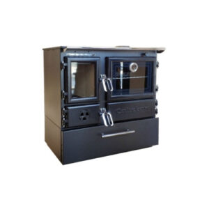 Poêle a bois avec four 214BOX-Brick gourmet 7 kW